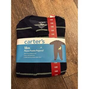 New carter's 18m Fleece Footie Pajama Boys